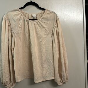 Women medium blouse, tan color